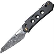 WE 21031DS1 Vision R Damascus Knife Black Handles