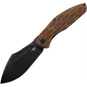 Bestech T2205C Lockness Framelock Knife Black/Orange Handles