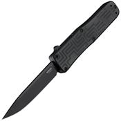 Boker P06EX263 Auto Out The Front Blackout Black Knife Black Handles