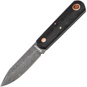 Boker 120508DAM Barlow BFF Damast Fixed Blade Knife Bog Oak Handles
