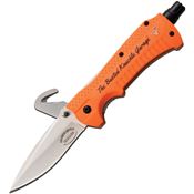 Busted Knuckle FDR001 Linerlock Knife with Orange Handles