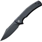 Civivi 200391 SinisysBlack Framelock Knife Black Handles