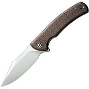 Civivi 200392 Sinisys Framelock Knife Brown Handles