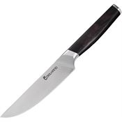 Coolhand 7195GE Steak Stainless Fixed Blade Knife Black Handles