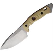 Fobos 042 FOB042 Alaris Stonewash Fixed Blade Knife Ivory Handles