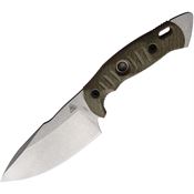 Fobos 040 Alaris Fixed Blade Knife Green Handles