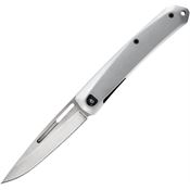 Gerber 4059 Affinity Framelock Knife Silver Handles