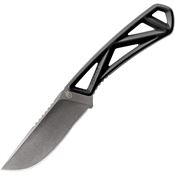 Gerber 4084 Exo-Mod Black Stonewash Fixed Blade Knife Black Handles