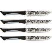 Kai 7075 Luna 4pc Steak Set Carbon Knife Black/Gray Handles