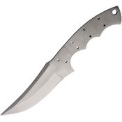 Knifemaking 154 Guard Satin Fixed Blade Knife Silver Handles