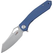 Kubey 310E Drake Stonewashed Linerlock Knife Blue Handles