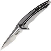 Luma Tech 9700 JB Framelock Knife Stainless/Black Handles