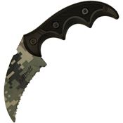 Mtech 2063C Camo Fixed Blade Knife Black Handles