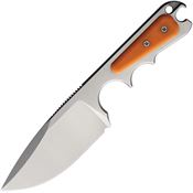 PMP 025 Pitbull Neck Fixed Blade Knife Orange Handles