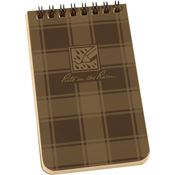 Rite in the Rain PL435 Top Spiral Plaid Notebook 3X5