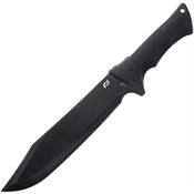 Schrade 1182516 Leroy Black Fixed Blade Knife Black Handles