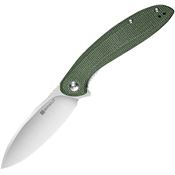 SenCut 210033 San Angelo Linerlock Knife Green Handles