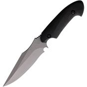 Valhalla Combat Tactical 002BLK Tyr Verdanadi Tumbled Fixed Blade Knife Black Handles