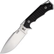 VF 0990102 TOK Satin Fixed Blade Knife Black Handles