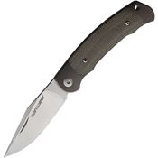 Viper 6002CG Twin Slip Joint Satin Fixed Blade Knife Green Canvas Handles