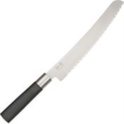 Kai 6723B Bread Carbon Knife Black Handles