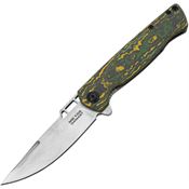 Boker Plus 01BO909DAM ME 109 Damascus Framelock Knife Carbon Fiber Handles