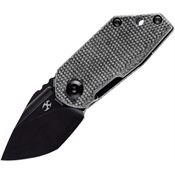 Kansept 3044A3 RIO Black Stonewashed Linerlock Knife Black Handles