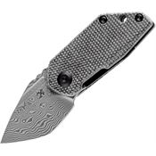 Kansept 3044D1 RIO Damascus Linerlock Knife Black Handles