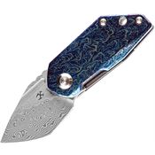 Kansept 3044D2 RIO Damascus Linerlock Knife Lightning Titanium Handles