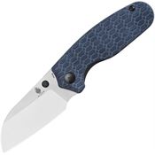 Kizer 3593SC1 Towser K Linerlock Knife Blue Sculpted Handles