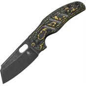 Kizer 3488A7 C01C Mini Framelock Knife Toxic Storm Handles