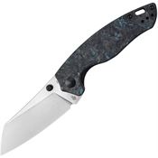 Kizer 4593A1 Towser Stonewash Knife Blue Handles