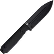 Artisan 1855BBBK Wreckhart Black Fixed Blade Knife Black Handles