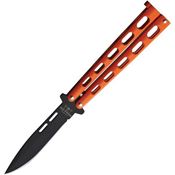 Bear & Son 115OR Butterfly Black Knife Orange Handles