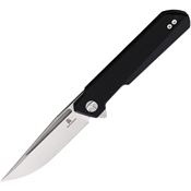 Bestech MK01A Bestechman Dundee Stonewashed Linerlock Knife Black Handles