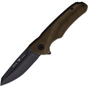 Buck 843GRS Sprint Ops Linerlock Knife Green Micarta Handles