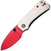 Civivi 19068S7 Baby Banter Linerlock Knife Red Handles