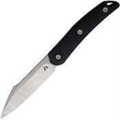 CMB FB01C Kisame Satin Fixed Blade Knife Black Handles