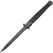 China Made 300540BK Long Stiletto Linerlock Knife Black