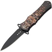China Made 300569SS Skull Assist Open Linerlock Knife Stacked