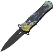 China Made 300570BB Wildlife Assist Open Linerlock Knife Bear