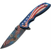 China Made 300583 Freedom Eagle Assist Open Linerlock Knife