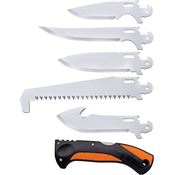Cold Steel CCFLDKIT Click N Cut Field Kit Fixed Blade Knife Black/Orange Handles