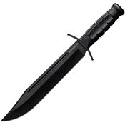 Cold Steel FXLTHRNK Leatherneck Bowie Black Fixed Blade Knife Black Handles
