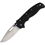 Demko AD205F12 AD 20.5 Shark-Lock Stonewash Folding Knife Black Handles