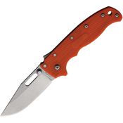 Demko AD205F13 AD 20.5 Shark-Lock Stonewash Folding Knife Red Handles