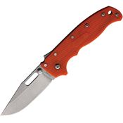 Demko AD205F16 AD 20.5 Shark-Lock Stonewash Folding Knife Orange Handles