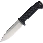 Demko AD22GBK Satin Fixed Blade Knife Gray Black Handles
