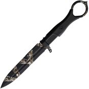 Extrema Ratio 0479BWLE Misericordia Warfare Burnished Fixed Blade Knife Black Handles