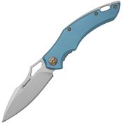 Fox Edge 30 Blue Sparrow Linerlock Knife with Handles